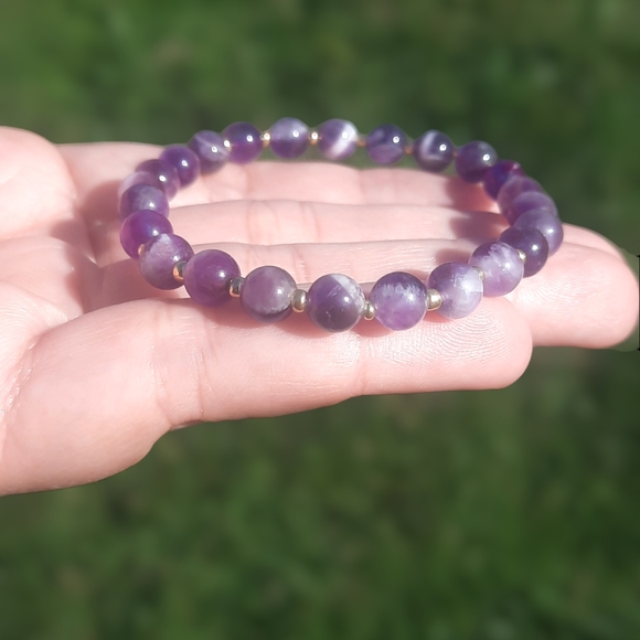 Dream Amethyst 6mm Bracelet (spacers) - Picture 2 of 4